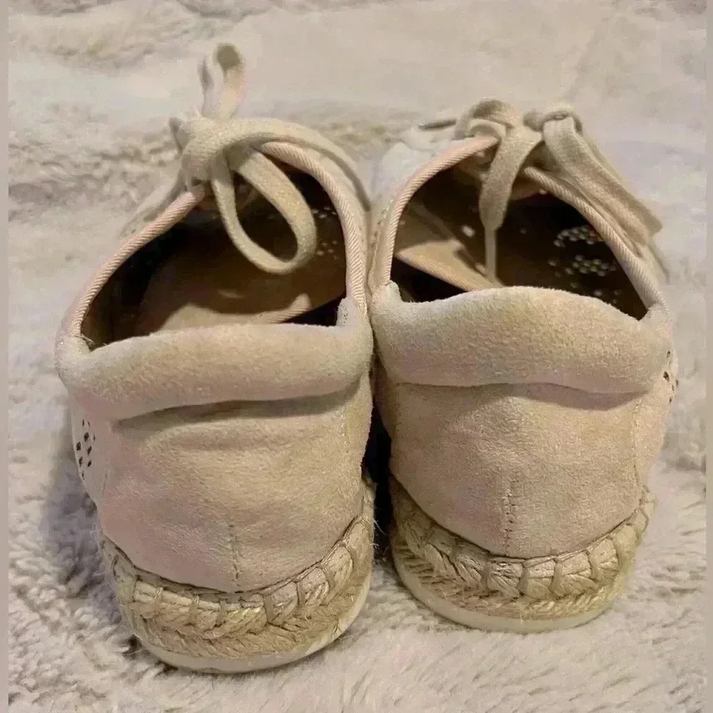 Marc Fisher Baila light pink espadrille sneakers size 7.5 comfort summer shoe
